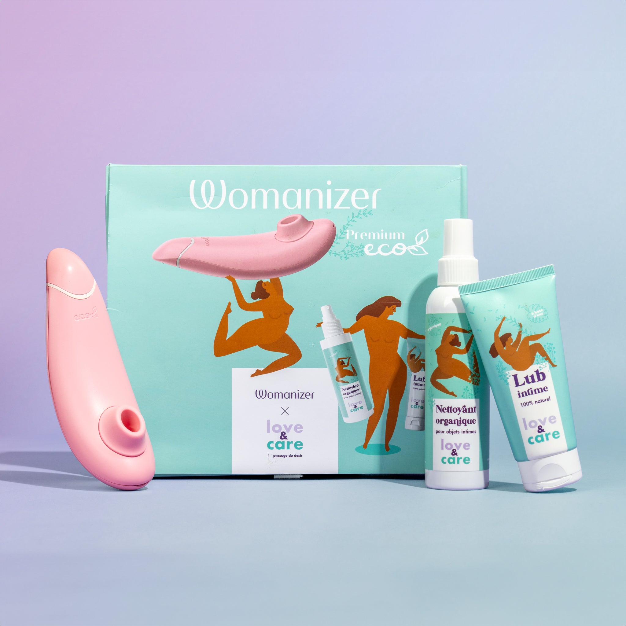 Coffret Aeria Womanizer X Love & Care
