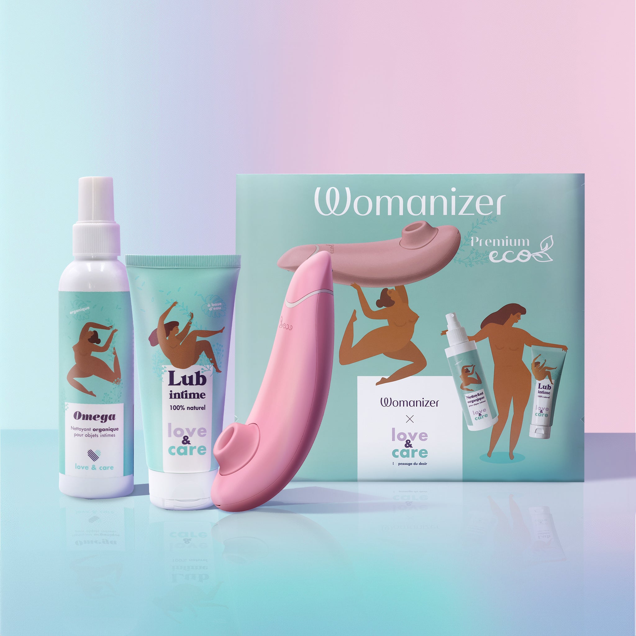 Coffret Aeria Womanizer X Love & Care