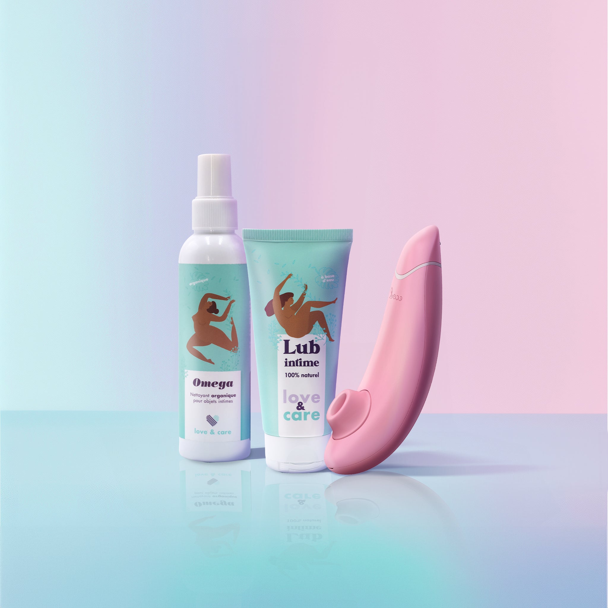 Coffret Aeria Womanizer X Love & Care