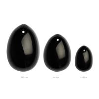 Œufs de Yoni en pierre naturelle 3 tailles - Obsidienne